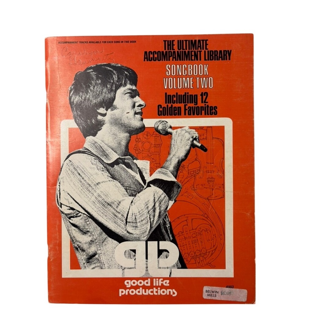 Good Life Productions Songbook Volume 2 Vintage 1979 Sheet Music Orange Good